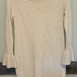 banana republic sweater dress with bell sleeves size xs